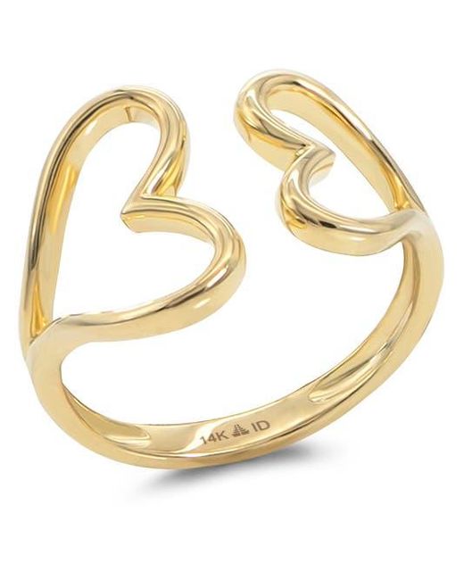 DEVATA Metallic Couple Heart Ring