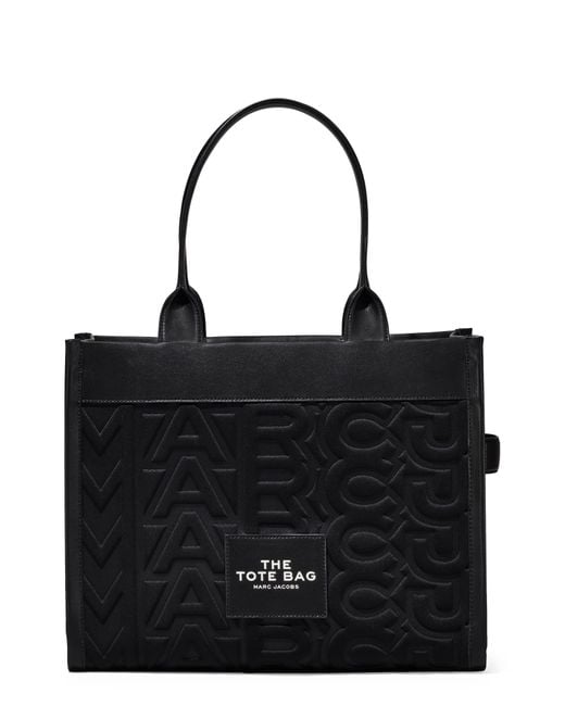 Marc Jacobs Black The Monogram Neoprene Large Tote Bag