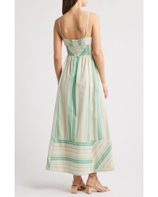 Du Paradis Green Anthurium Midi Sundress