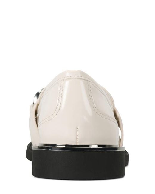 DKNY White Ryleigh Chain Loafer