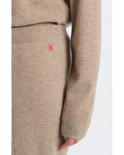 Chinti & Parker Natural Wool Cashmere Cuffed Joggers