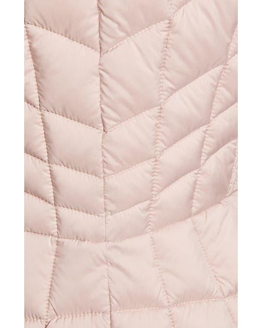 Bernardo Pink Packable Ecoplume Coat