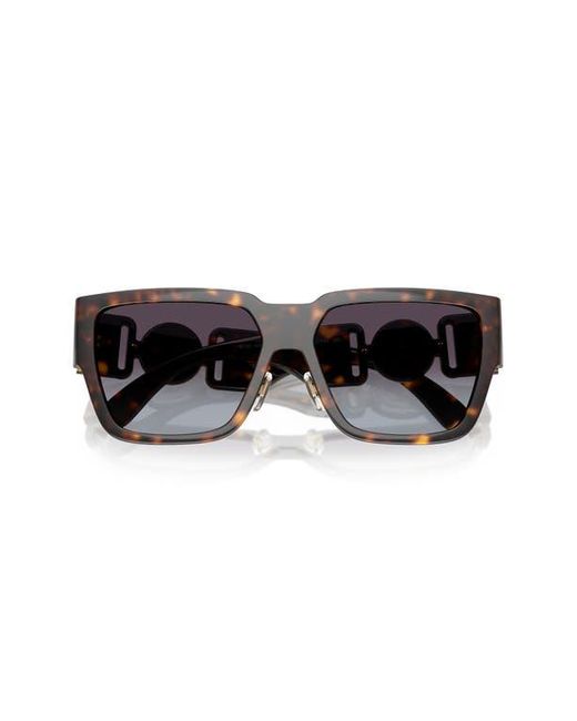 Versace Brown Biggie 57Mm Rectangular Sunglasses for men