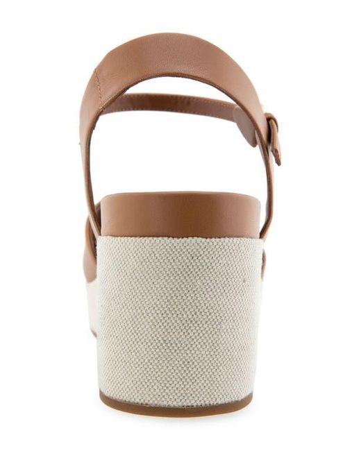 Aerosoles Brown Chabella Platform Sandal