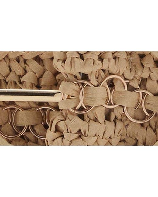 Mango Brown Woven Raffia Belt