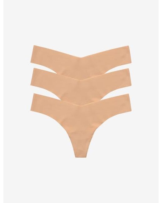 Commando Black Classic Solid Thong 3-Pack
