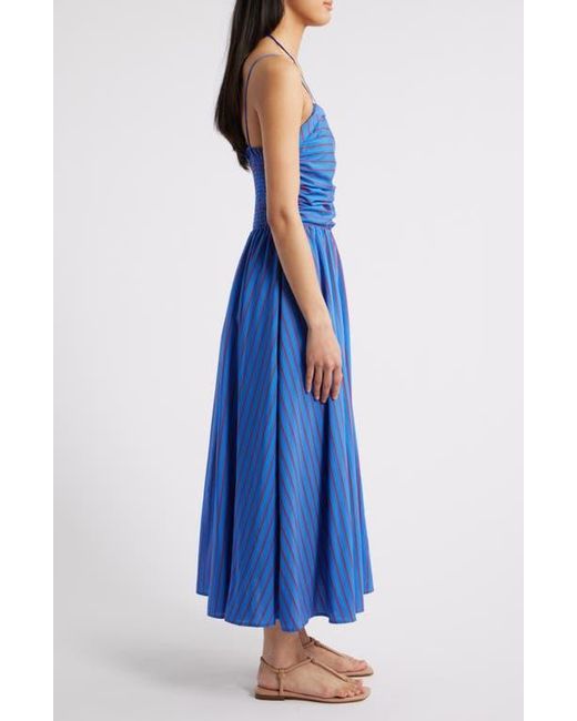 FRNCH Laeila Fit & Flare Halter Dress in Blue | Lyst