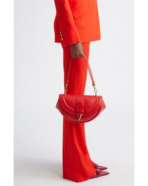 Versace Red Medium Virtus Shoulder Bag