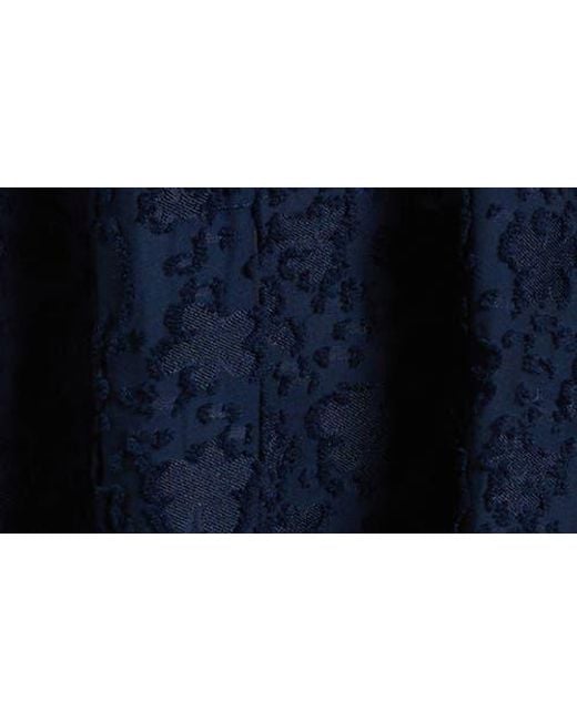 & Other Stories Blue Jacquard Maxi Dress