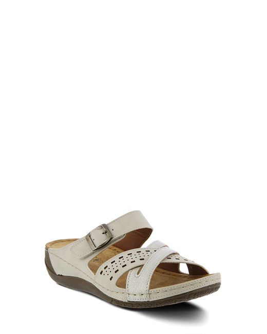 Flexus by Spring Step Metallic Denia Slide Sandal