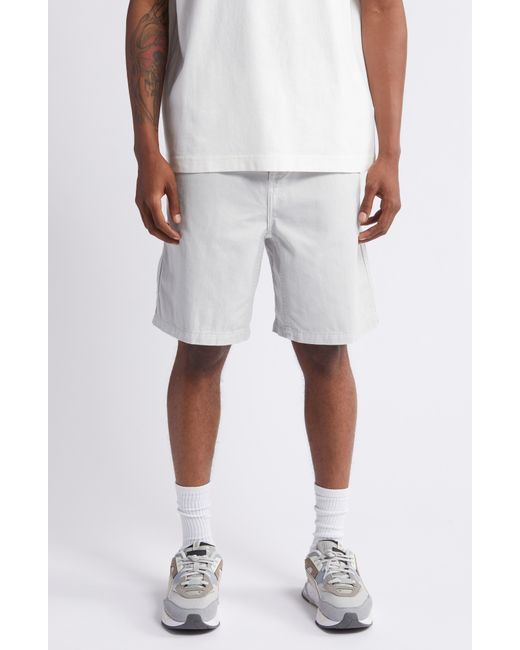 Carhartt White Flint Organic Cotton Twill Shorts for men