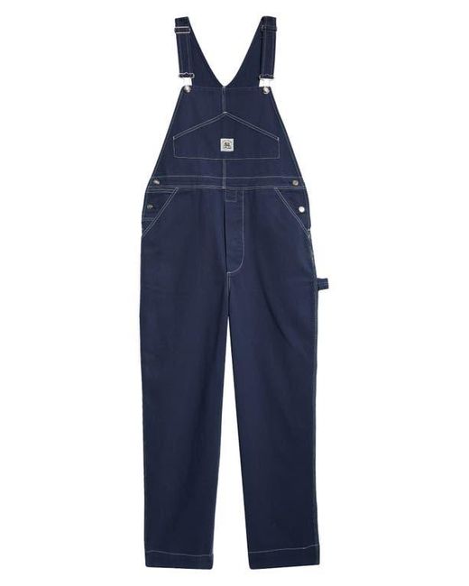 Bode Blue Knolly Brook Cotton Twill Overalls for men