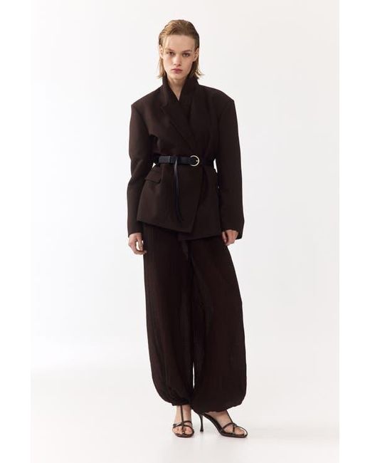 H&M Black Belted Blazer