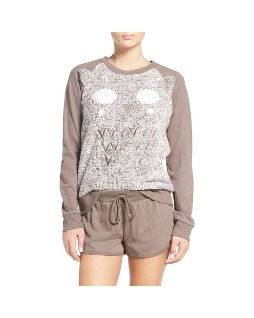 Cozy Zoe Gray 'Cuddle Buddies' Terry Pajamas
