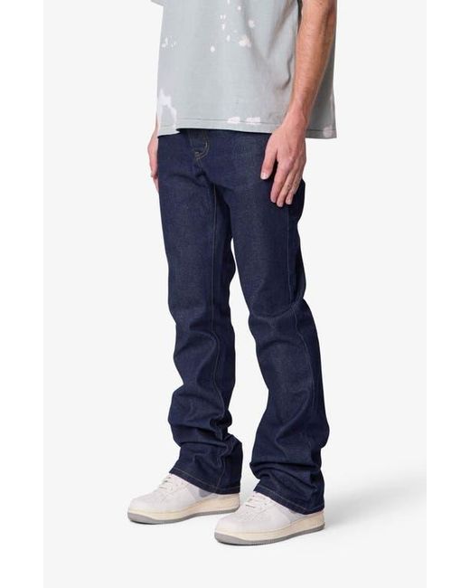 MNML Blue Raw Bootcut Jeans for men
