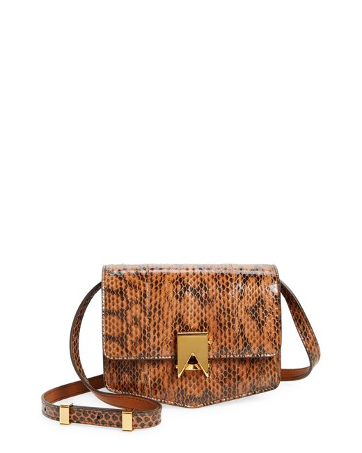 Le Papa Small Vienne Leather Crossbody Bag in Red - Alaia
