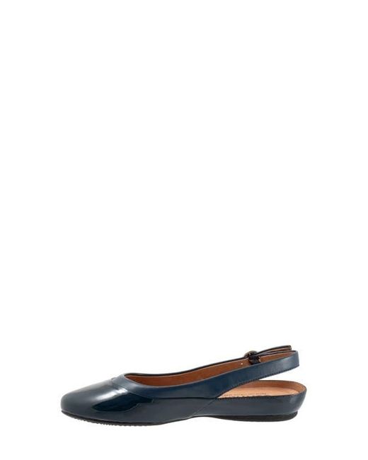 Softwalk® Blue Sheffield Slingback Flat