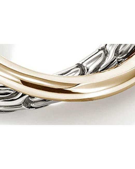 John Hardy White Jh Essentials Crossover Earrings, 20.5Mm