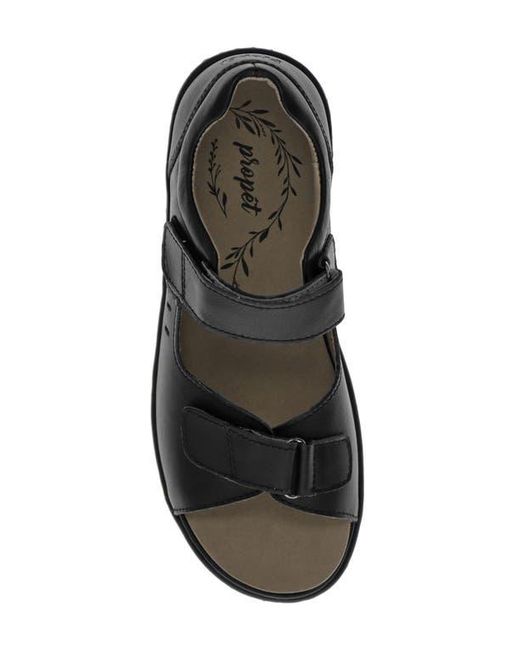Propet Black Gemma Sandal