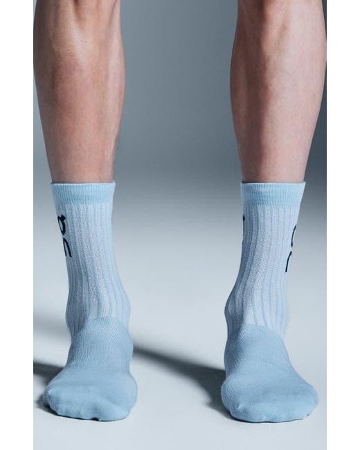 On Shoes Blue Assorted 3-Pack High Logo Socks for men