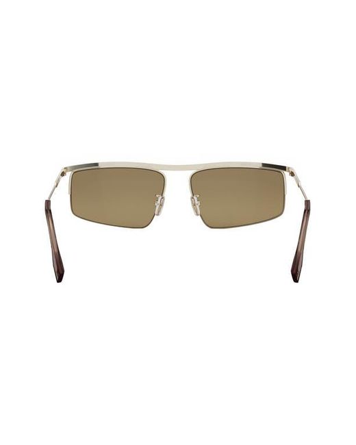 Fendi Travel 60Mm Geometric Sunglasses in Natural for Men Lyst