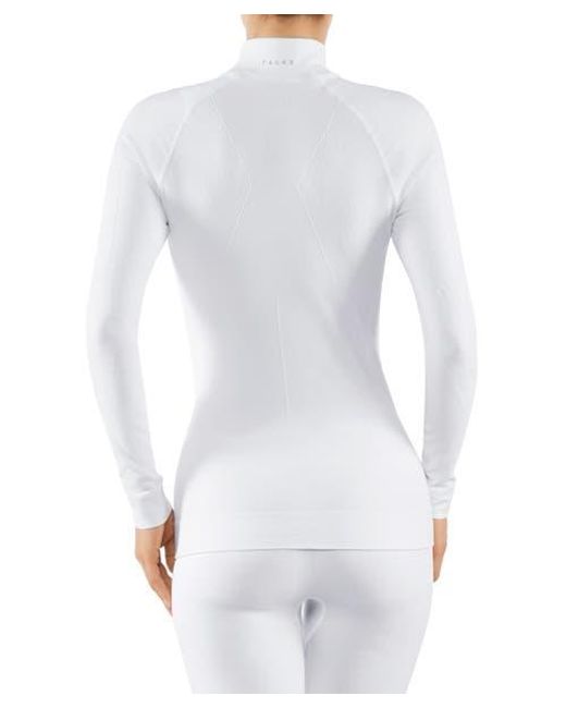 Falke White Maximum Warm Turtleneck Base Layer Top