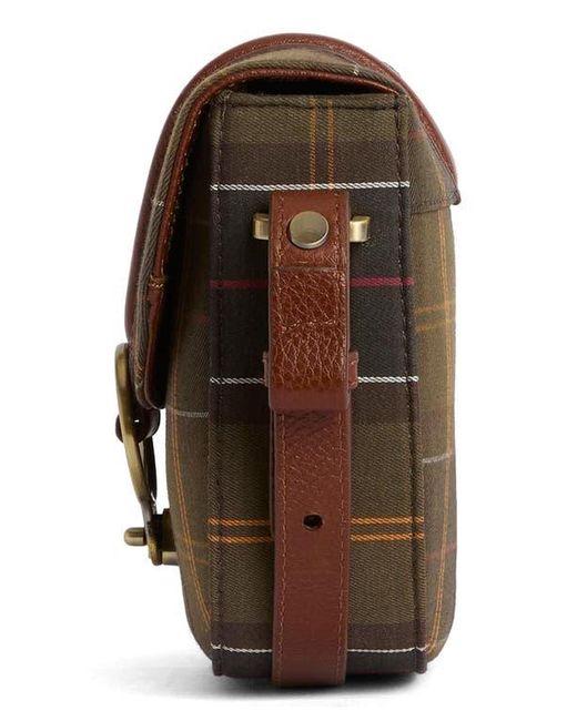 Barbour Brown Elm Tartan Crossbody Bag