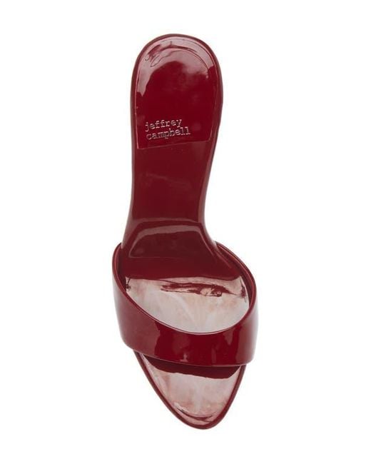 Jeffrey Campbell Red Ce-Soire Slide Sandal