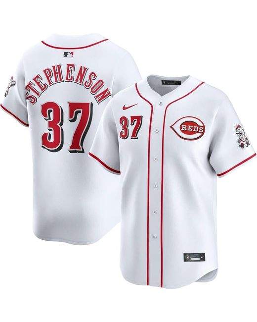 Nike White Tyler Stephenson Cincinnati Reds Home Limited Player Jersey for men
