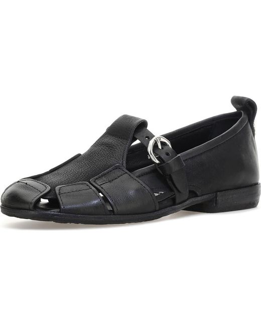 A.s.98 Black Zoie Cutout Flat