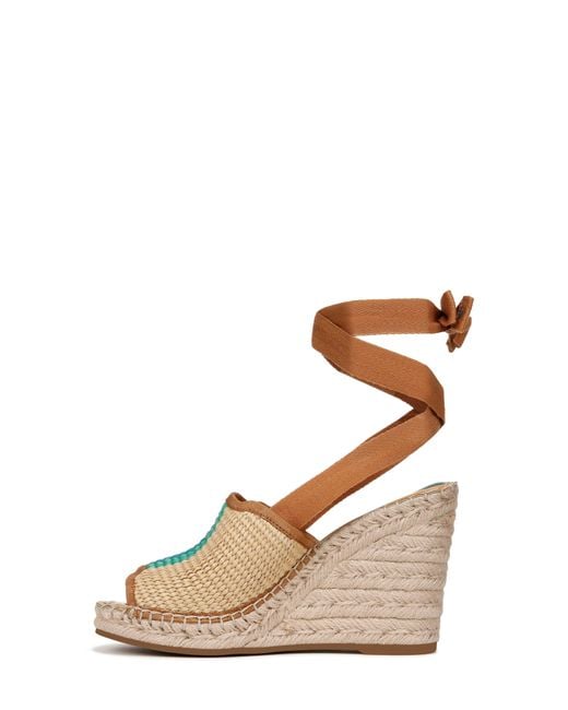 Sarto Brown Sierra Platform Wedge Espadrille