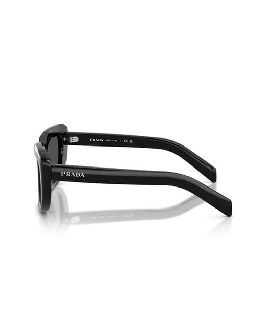 Prada Black 54Mm Rectangular Sunglasses for men