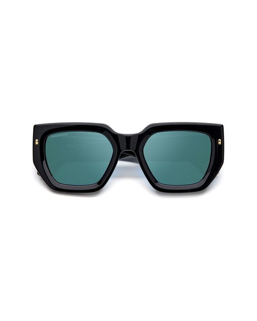 DSquared² Green 53mm Rectangular Sunglasses