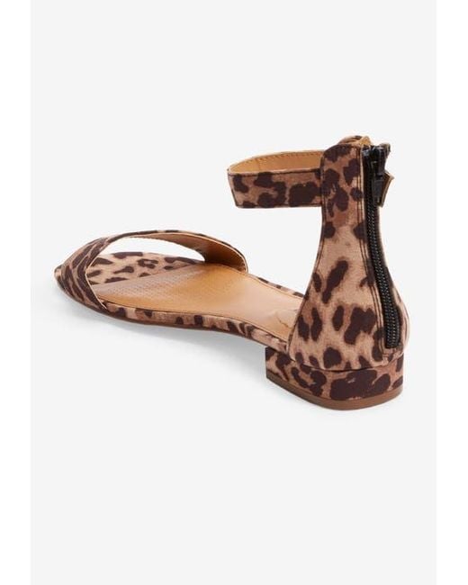 Comfortview Brown The Alora Patterned Sandal