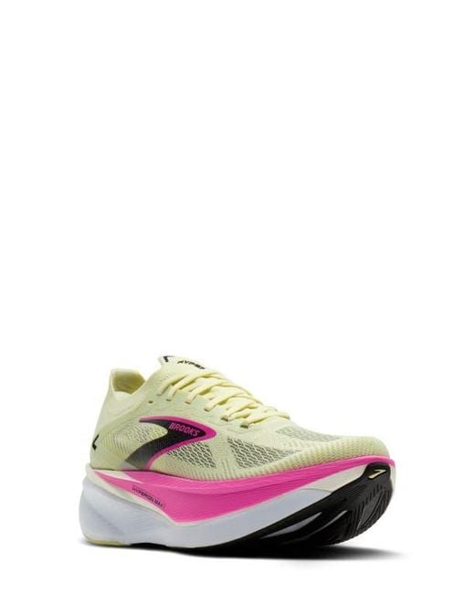 Brooks White Hyperion Max 3 Running Shoe