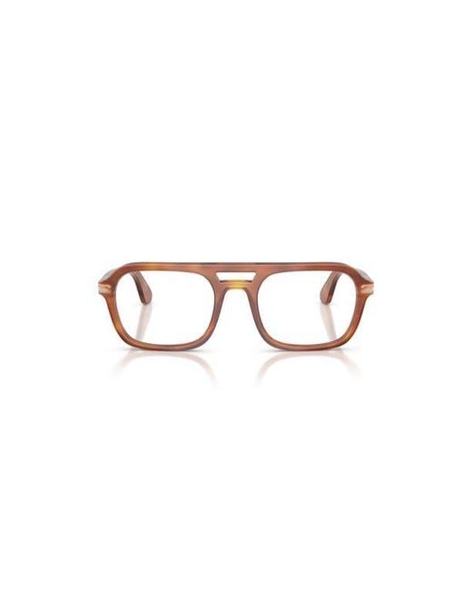 Persol Brown 54Mm Square Optical Glasses