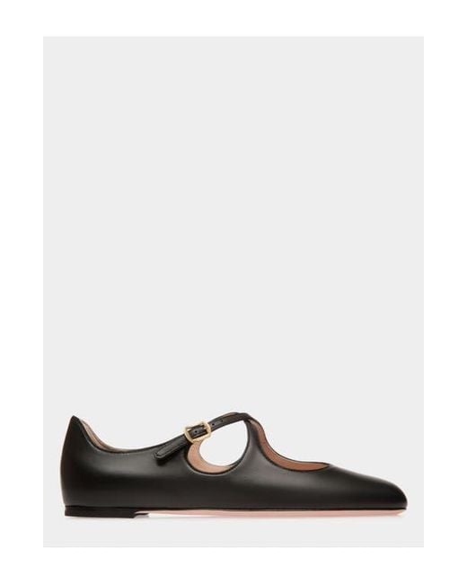 Bally White Rina Flat