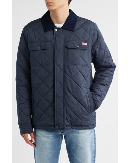 Hunter Blue Bell Quilted Barn Jacket for men