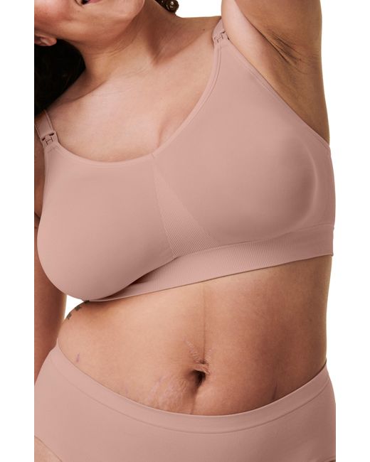 Bravado Designs Pink Body Silk Seamless Wireless Maternity/nursing Bra