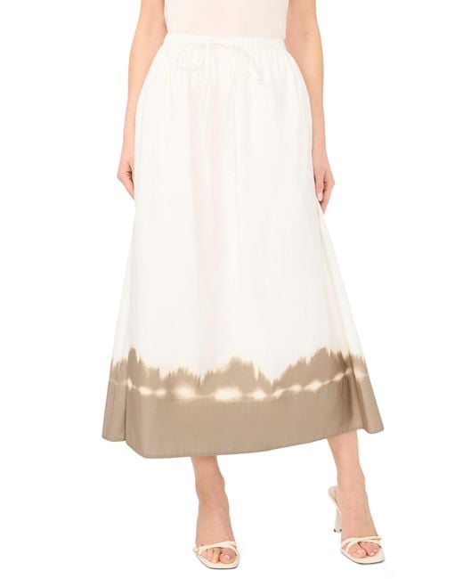 Halogen® White Drawstring Maxi Skirt
