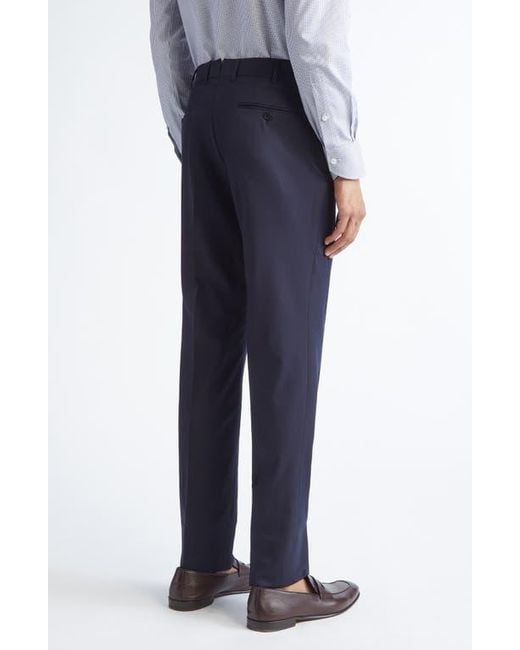 Zegna Blue Centoventimilia Wool Trousers for men