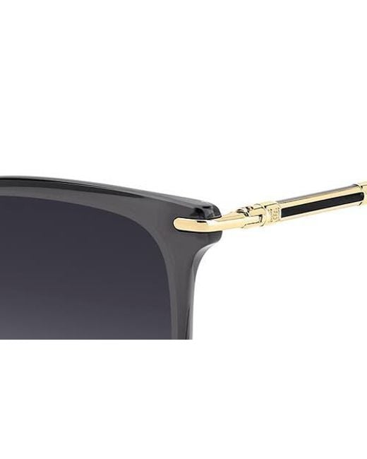 Carolina Herrera Blue 57Mm Rectangular Gradient Sunglasses