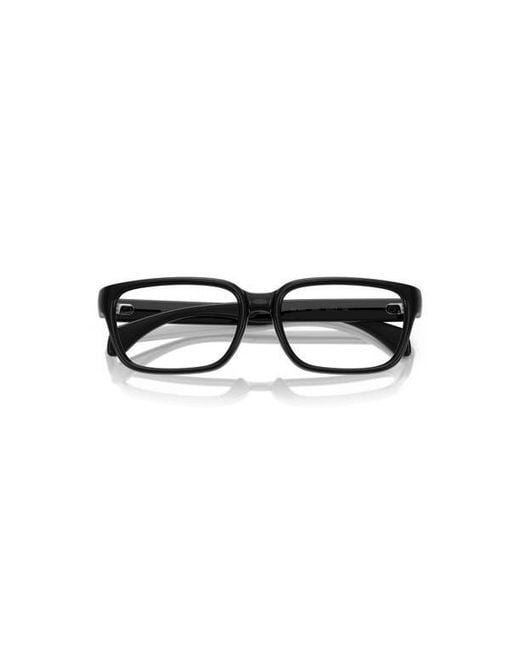 Moncler Black 57Mm Rectangle Optical Glasses