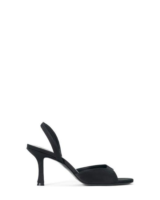 Staud Black Brigitte Slingback Slide Sandal