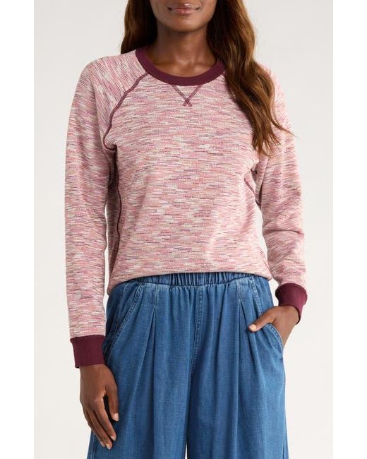 Marine Layer Purple Reversible Raglan Sleeve Top
