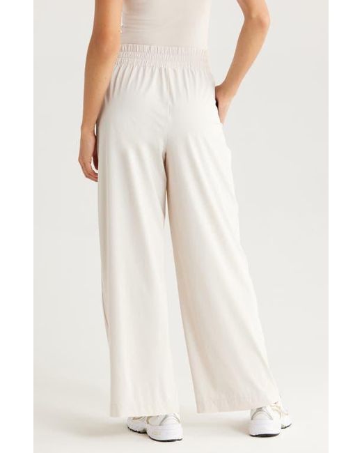Zella White Atlas Wide Leg Pants