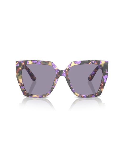 Dolce & Gabbana Purple 55mm Square Sunglasses
