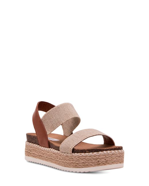 Steve Madden Brown Jaklyn Espadrille Platform Sandal