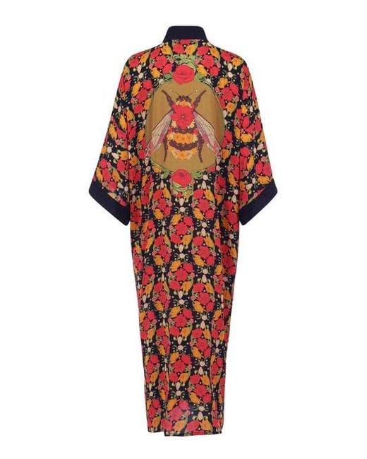 Henelle Red Duster Robe