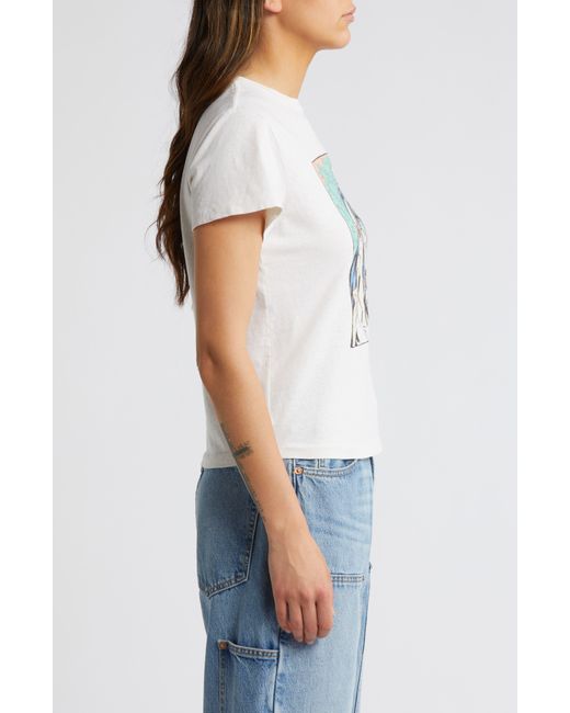 Re/done White Ciao Cotton Graphic T-shirt